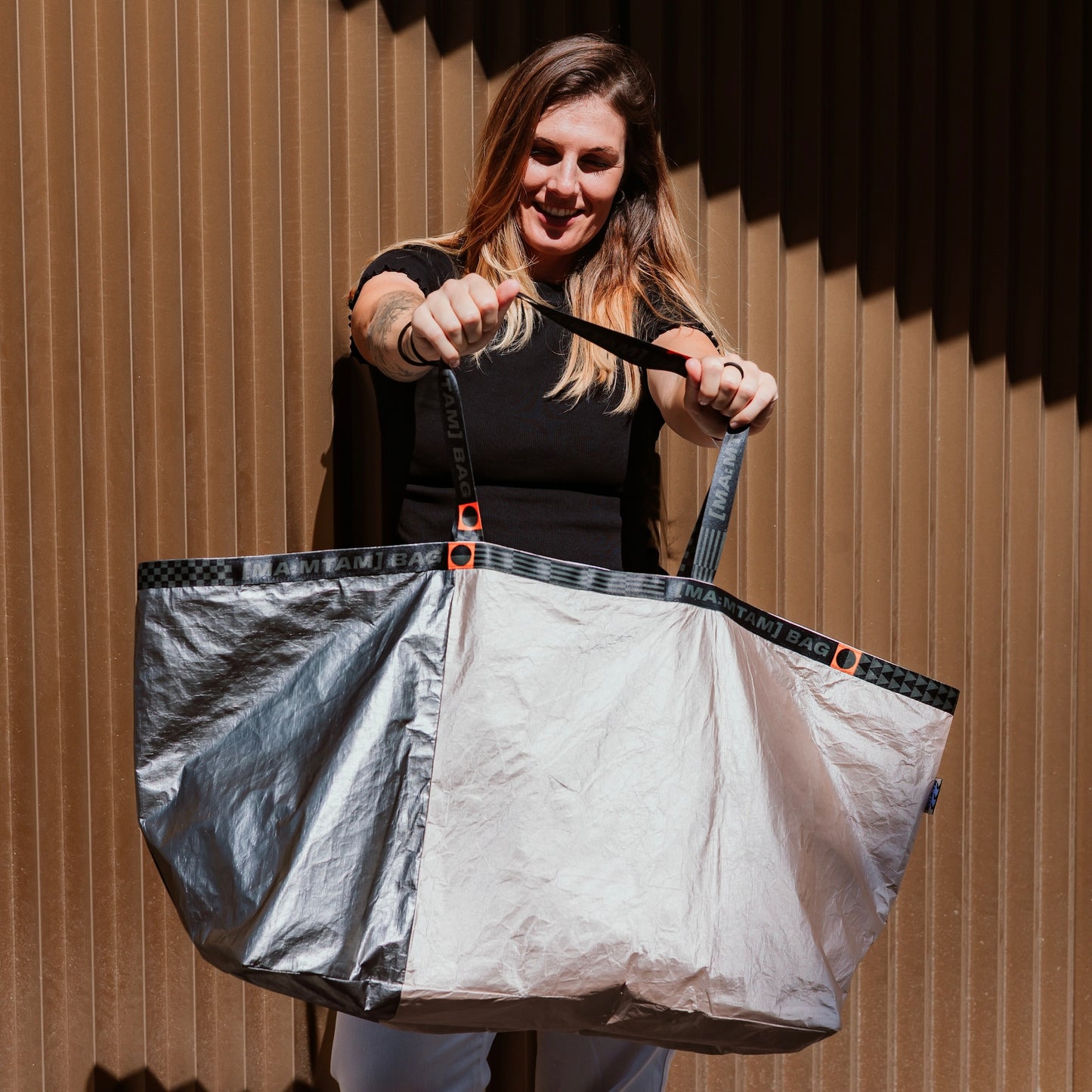 NOMAD shopper zlato-grafitová