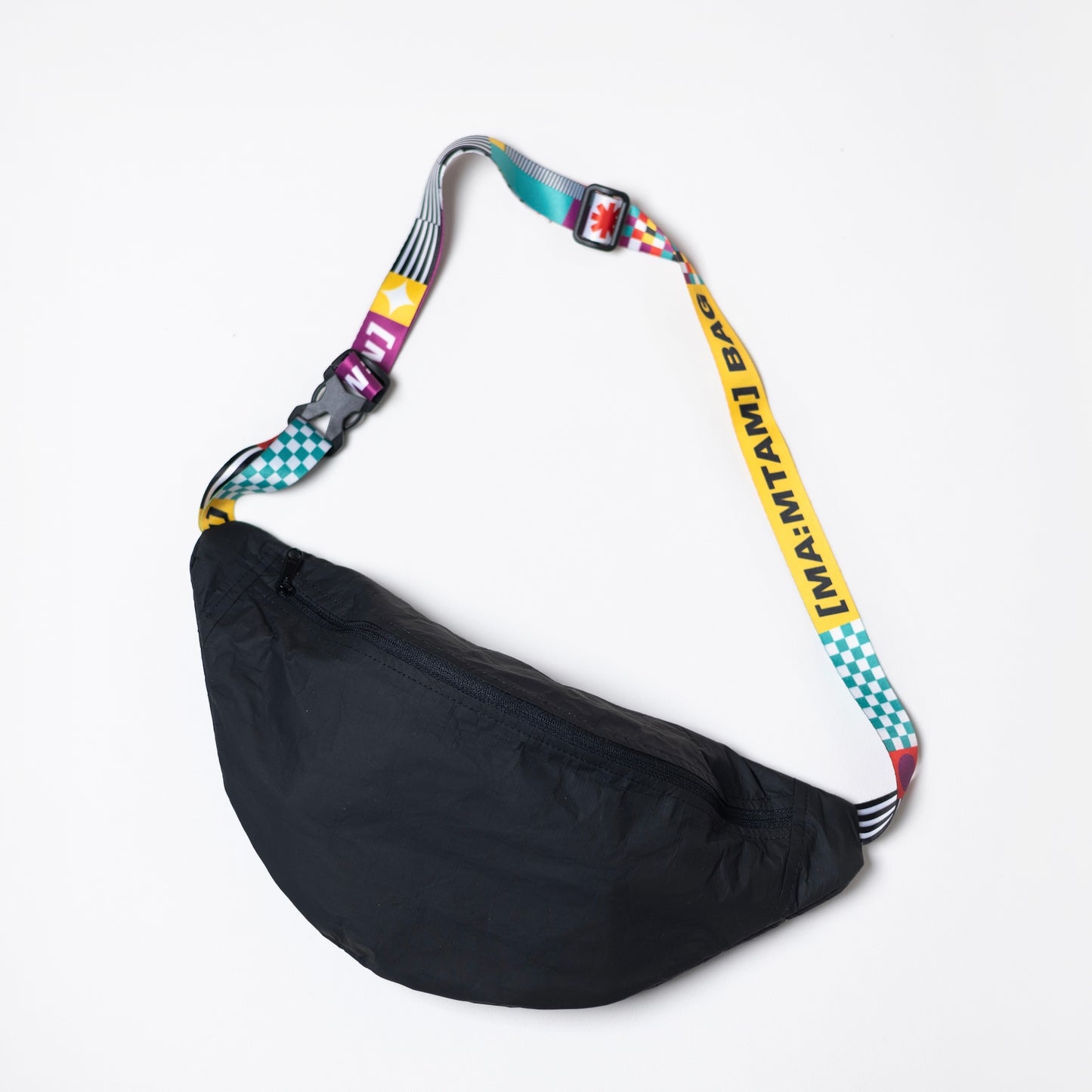 LUNA ledvinka maxi černá : barevný popruh