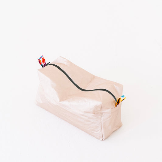 KYRA kosmetická taštička velká zlatá : barevný popruh