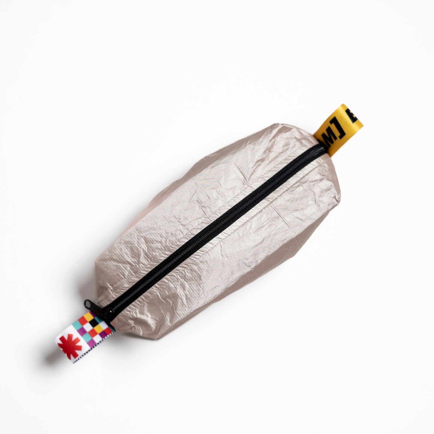 KYRA kosmetická taštička malá zlatá : barevný popruh